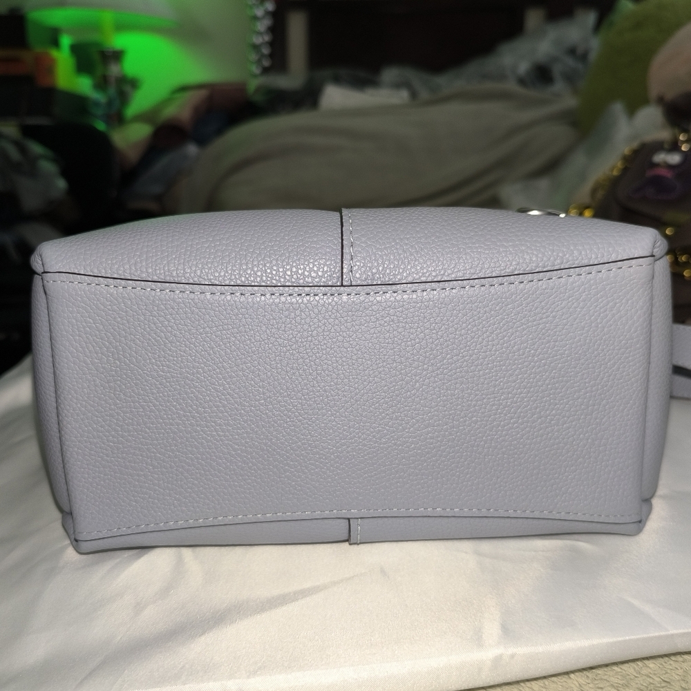 Coach Lana 23 Grey/Blue Leather RARE - Picture 6 of 12